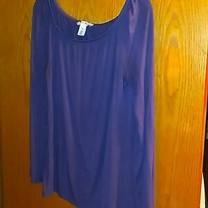 WHBM purple wide sleeve tee